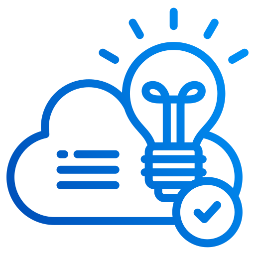 Icône solution cloud